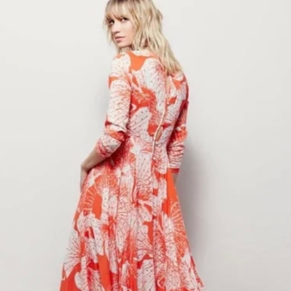 Free People First Kiss Floral maxi dress Small EUC
